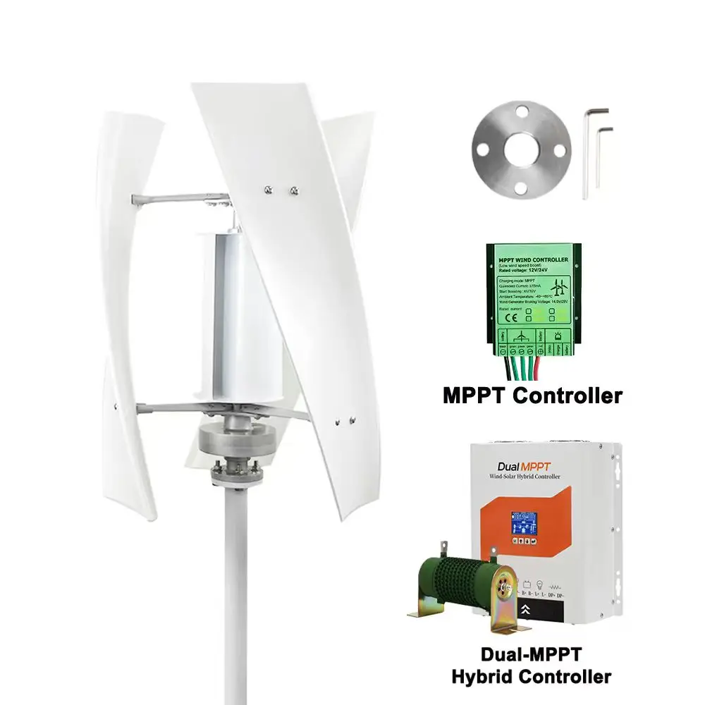 EKPAOWE Home 3000W Verticale Windturbine Generator 12V 24V 48V Off-Grid Systeem Snelle Levering vanuit Pools Magazijn voor Hernieuwbare Energie