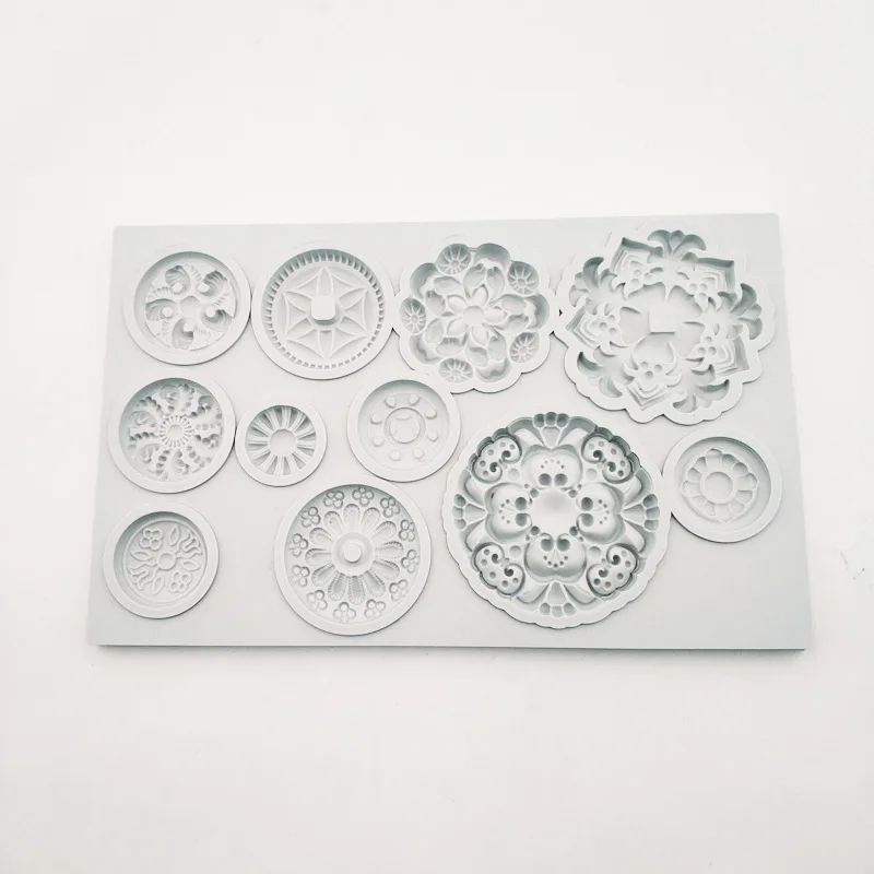 GX267 Round Deco Shaped Silicone Candle Aromatherapy Decoration Mold DIY Gypsum Resin Epoxy Craftwork Mould