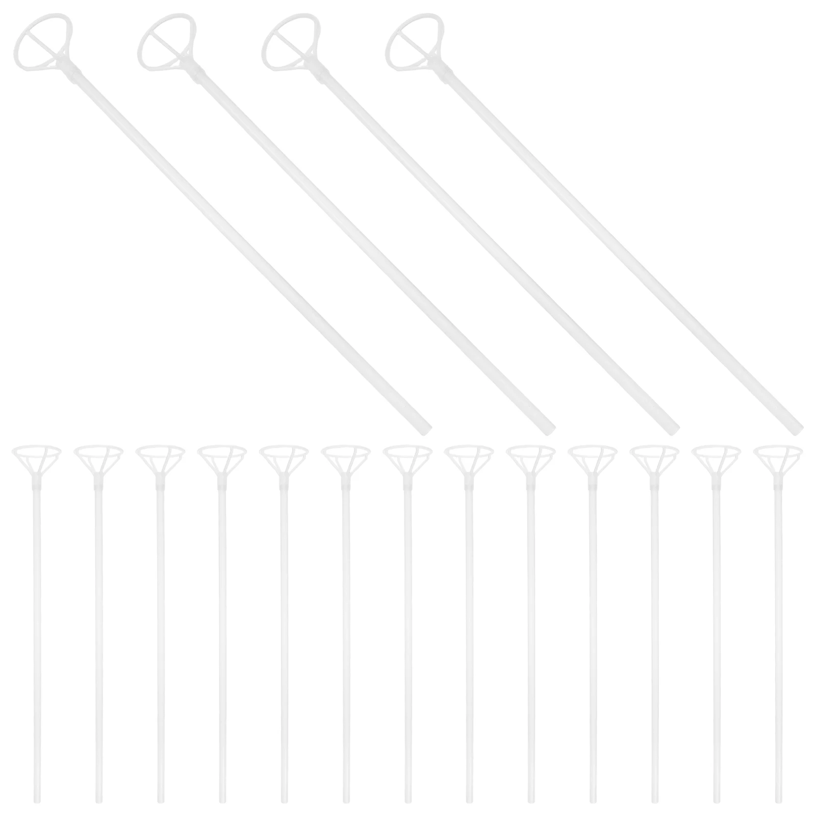 

30 Sets Balloon Holder Cups for Weddings Special Events Celebrations Birthdays Sticks Kit Balloons