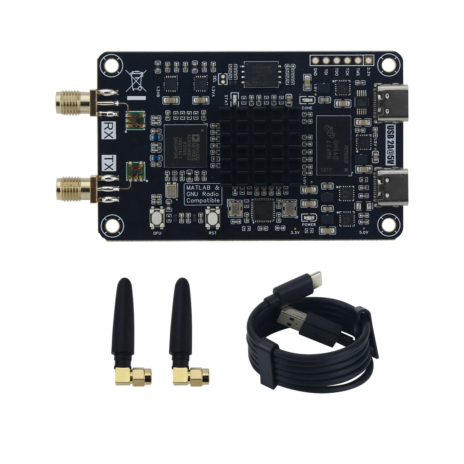 HamGeek Zynq7010 AD9363 SDR XC7Z010CLG400+AD9363ABCZ Software Defined Radio Development Board for PlutoSDR Nano image 3