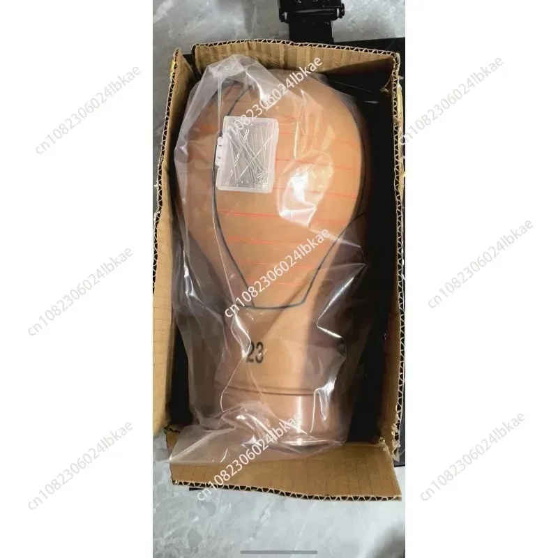 21 22 23 Inch PVC Mannequin Head Cork Canvas Mannequin Wig Making Display 1 1