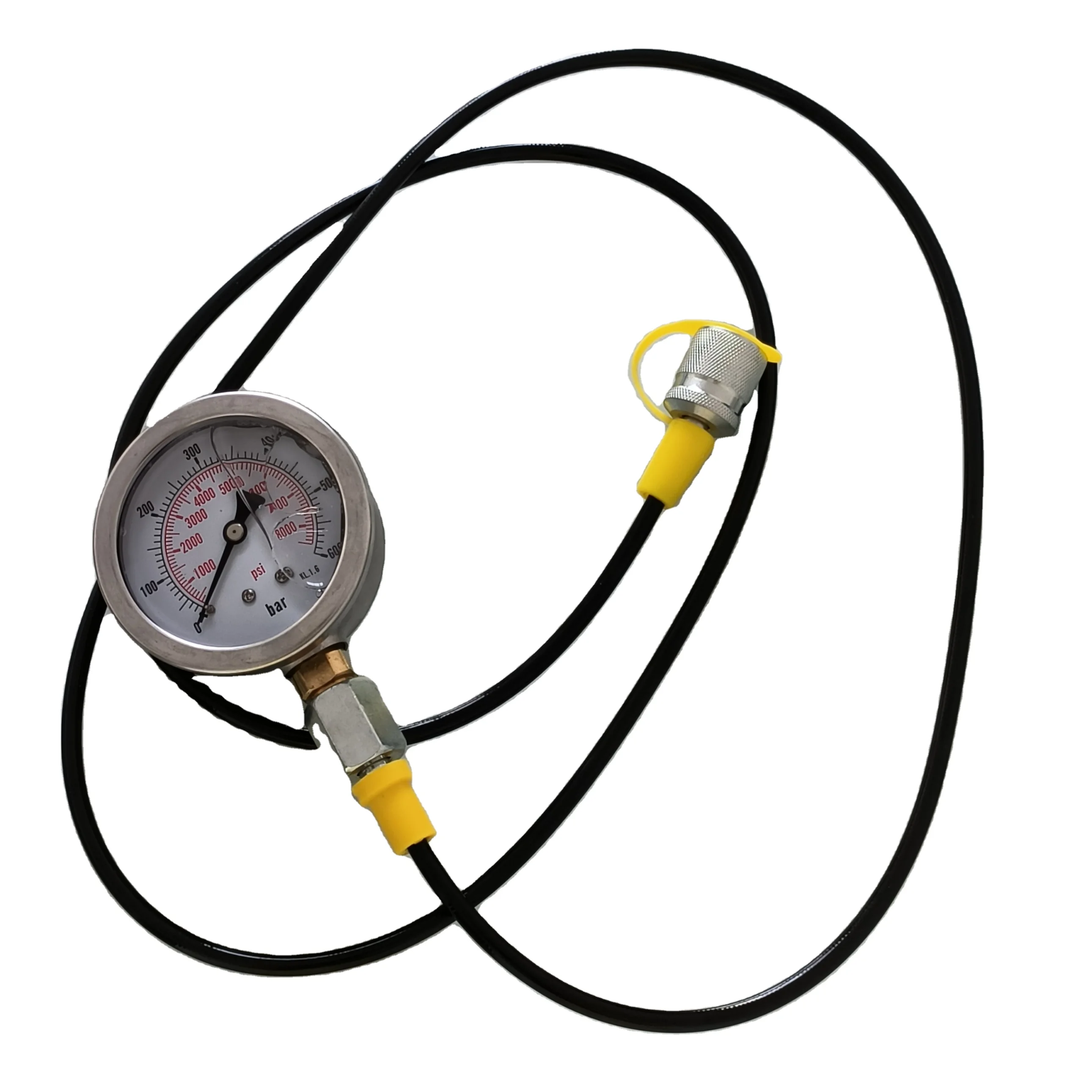 O-ring Kit Aluminum case Excavator Hydraulic Oil Pressure Gauge test Measurement Box pilot Pump Combination Instrument