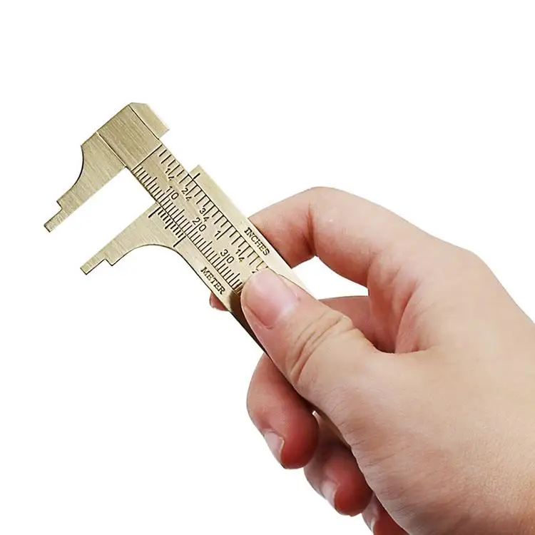 

Measurement Tool Pocket 0-100mm Mini Brass Sliding Gauge Electronic Vernier Micrometer Digital Caliper Measuring Tool