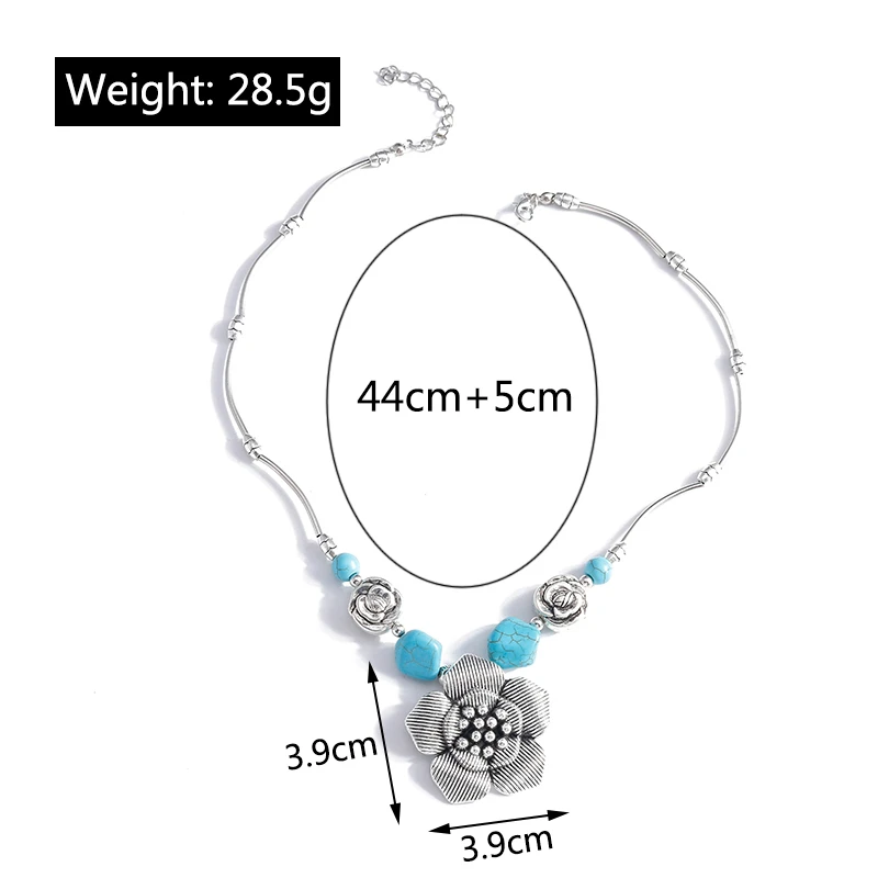 Ethnische Statement-Choker-Halskette für Frauen und Mädchen, Party- und Festival-Schmuckgeschenke – Detail 8