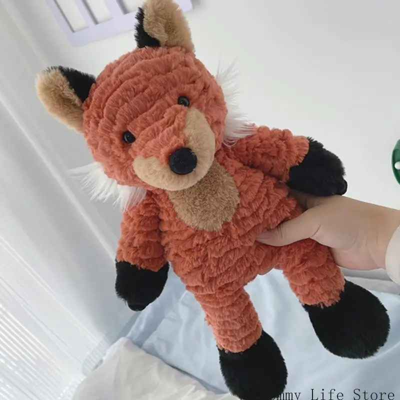 

Мультяшная кукла-волк с гривой, игрушка, прекрасная успокаивающая кукла для девочек, детский рождественский подарок