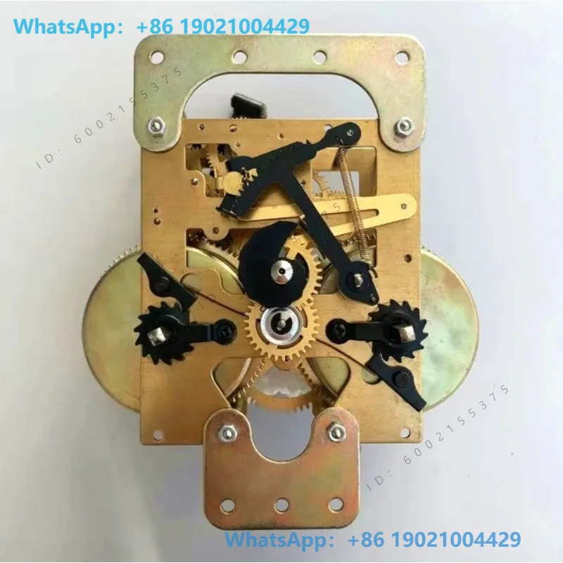 Pure copper movement base wall clock, old-fashioned timekeeping maintenance, rocking mechanical wind-up clock accessories