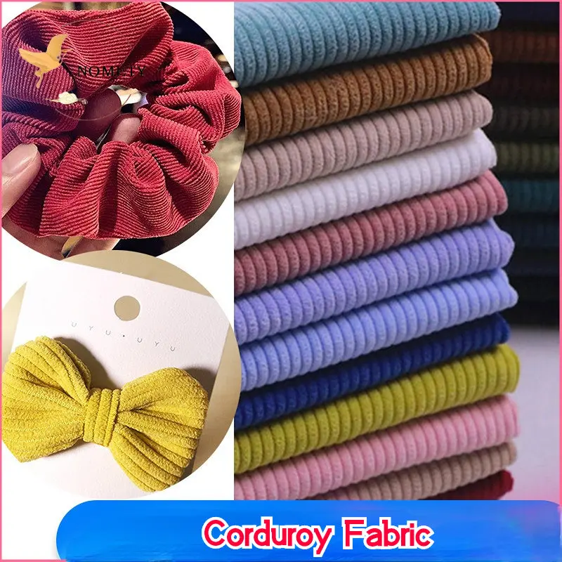 Corduroy Fabric Solid Jacket Pants Sofa Velvet Cloth for Sewing Shirt Sweater Clothing Handmade DIY 150x50cm