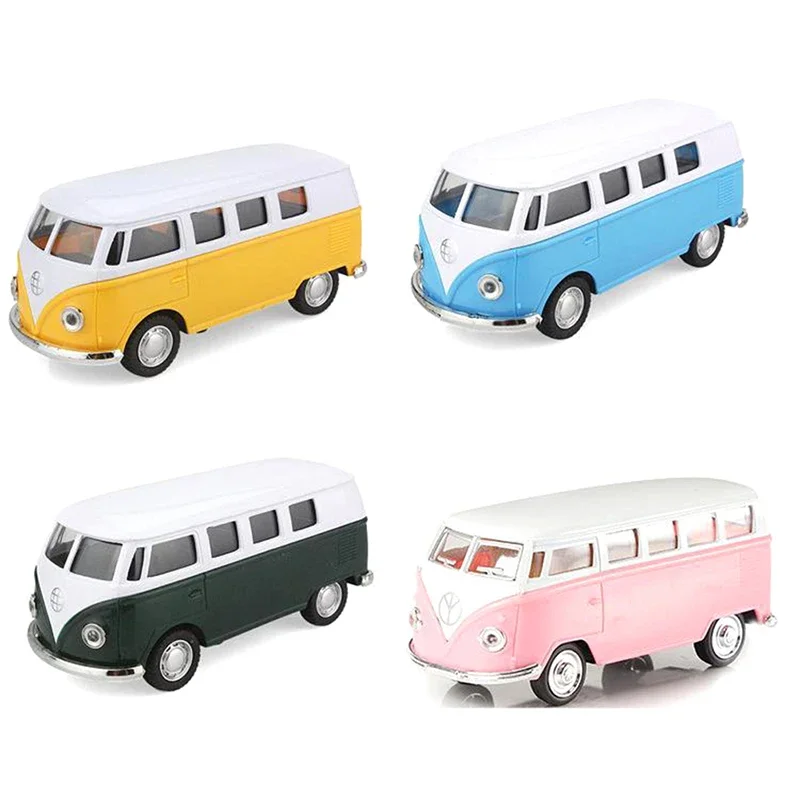 New 1:32 Bus Alloy Diecasts Toy Pull Back Car Models Metal Vehicles Classical Buses Pull Back Collectable Toys For Decor