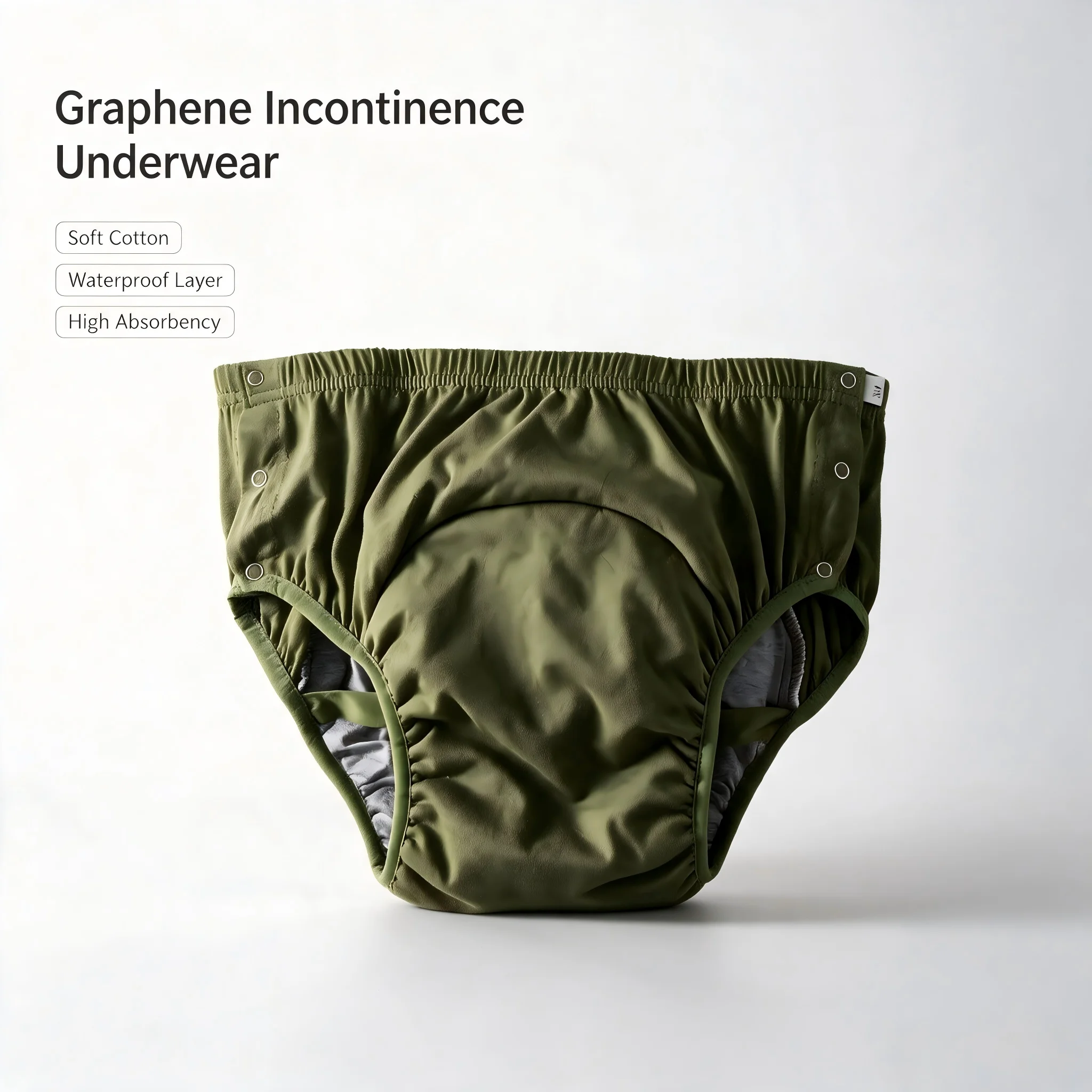 Diapering - سراويل داخلية قطنية نقية قابلة لإعادة