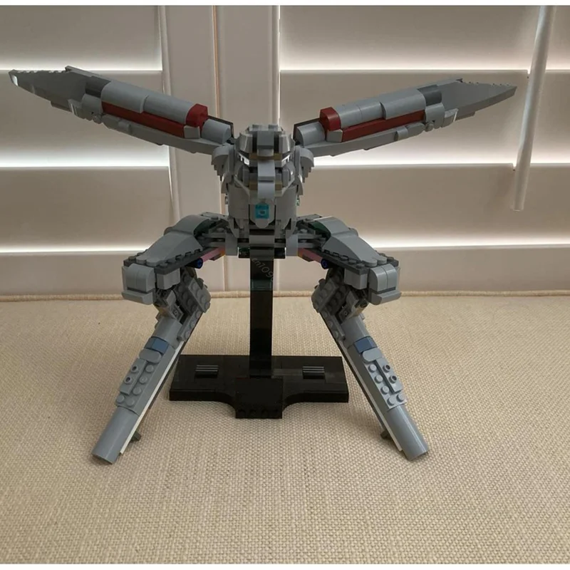 MOC – Robot de combat étoile personnalisé, engrenage métallique, blocs de construction Ray, modèle d'assemblage éducatif créatif, briques, jouets pour enfants, cadeaux de vacances