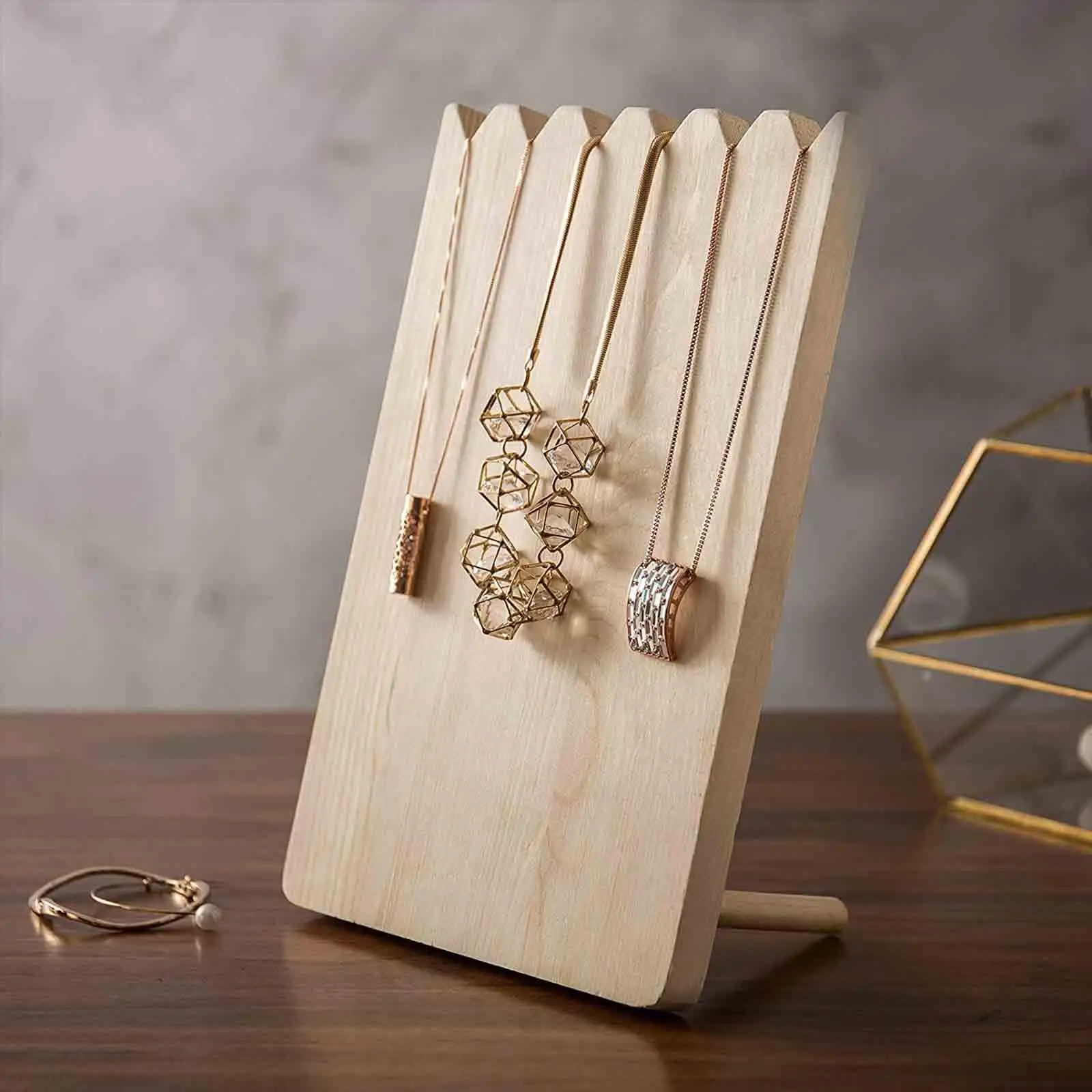 Colar Display Stand para casa e chuveiro, suporte pendente, bancada elegante