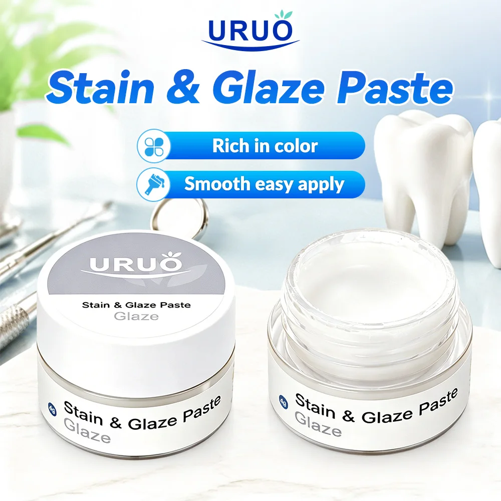 Dental Stain and Glazing Paste Kits Diluent Liquid Refreshing Liquid Glaze Paste Dental Lab Material