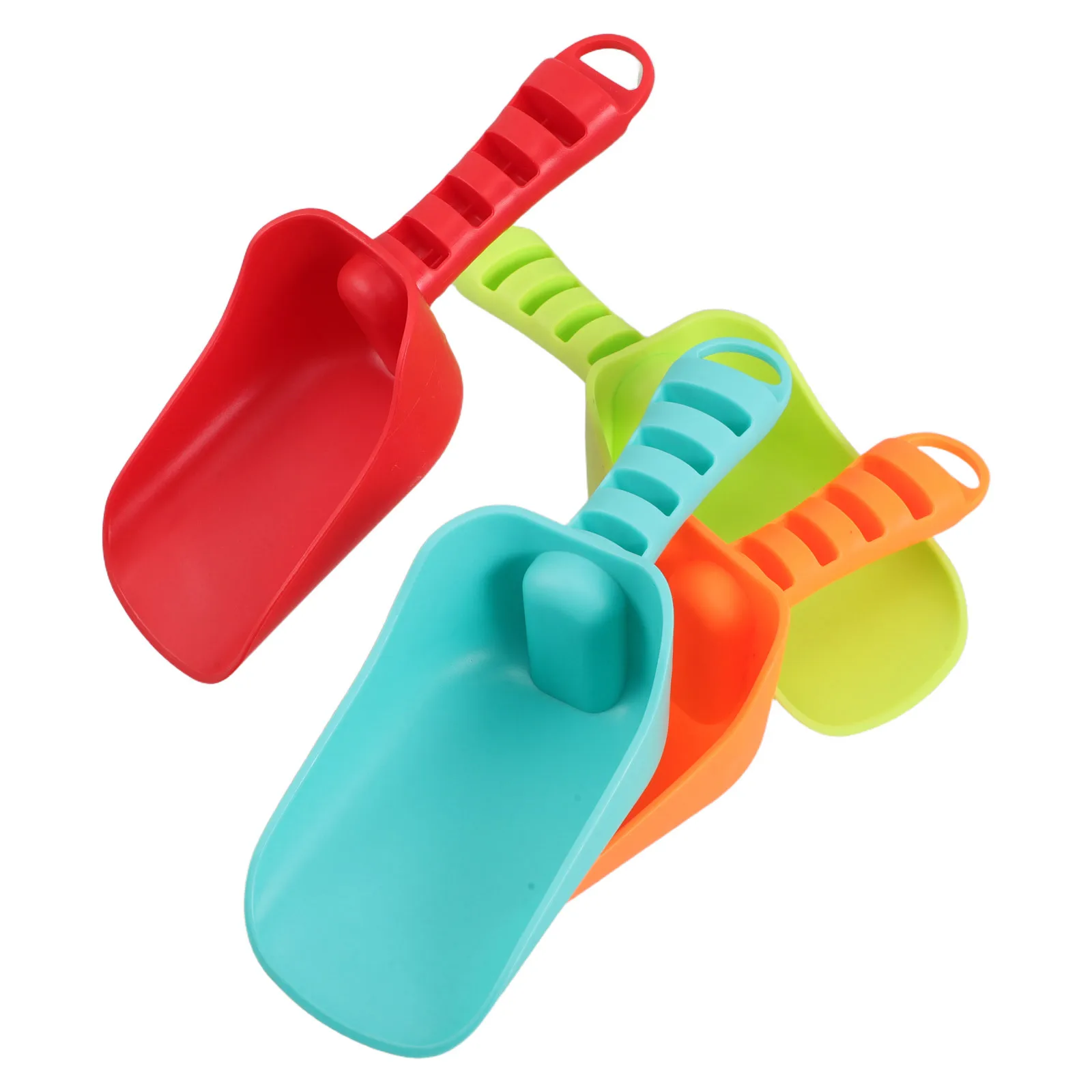 4 قطعة معاول الشاطئ للأطفال أدوات حفر الرمل البلاستيكية الملونة معدات لعب الرمل في الصيف ألعاب الحفر للأطفال الصغار