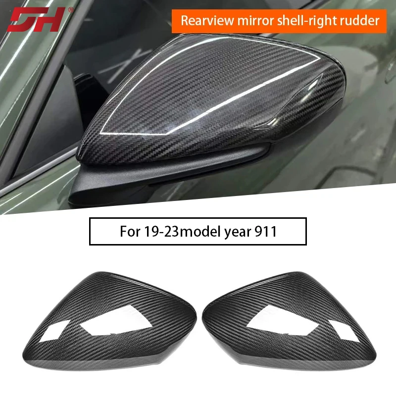 RHD Car Carbon Fiber Rear View Mirror Replacement for Porsche 911 992 2019-UP (Right-hand Drive)