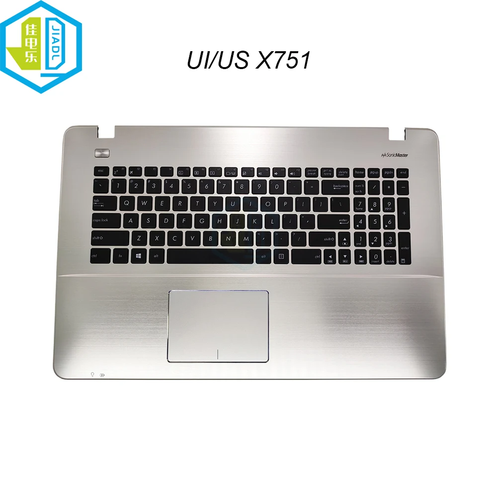 

UI US English Laptop Keyboard Palmrest Touchpad Upper Case For ASUS X751LB X751MJ X751 MA X751SA X751SV X751NA 90NB0775 90NB0BR1