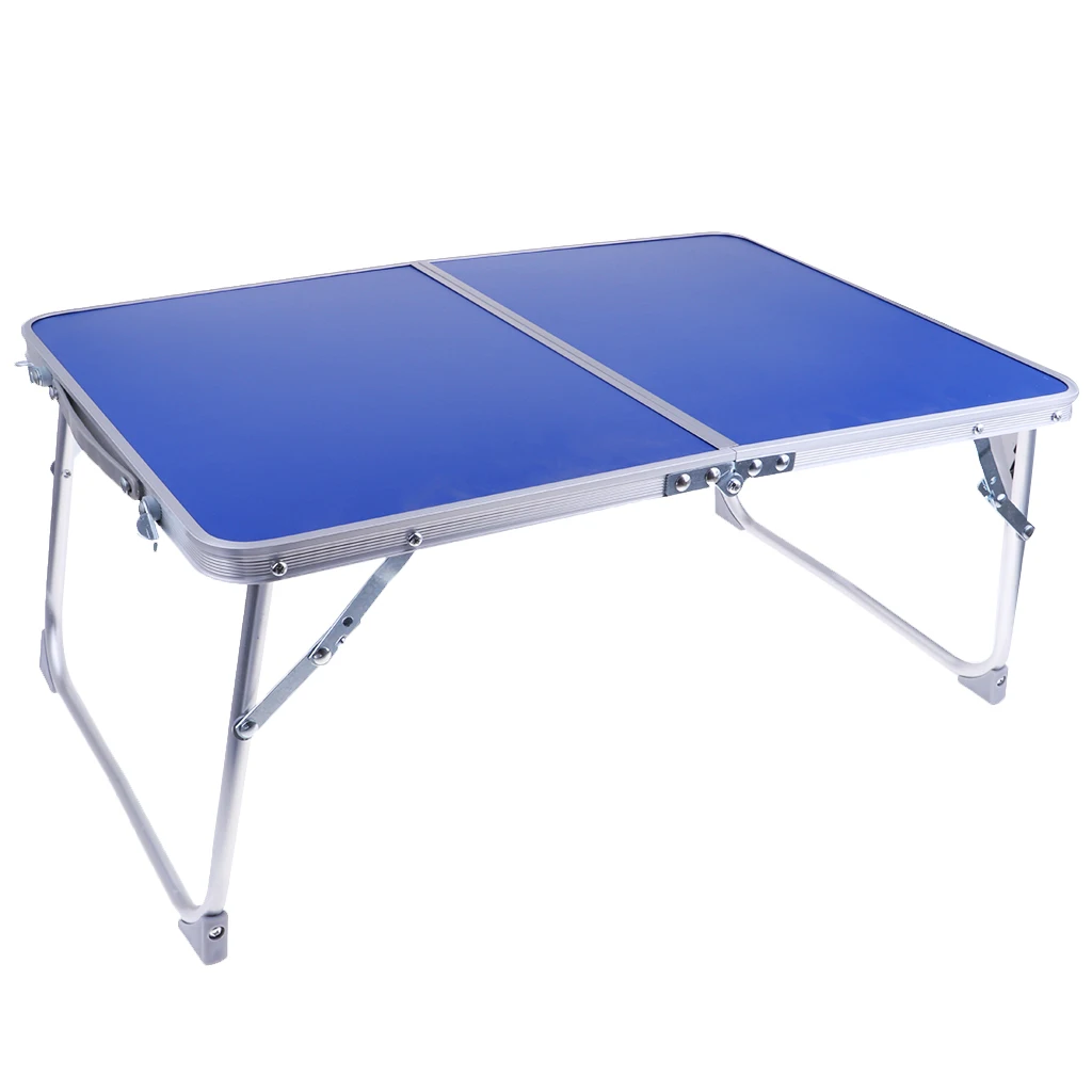 Aluminum Camping Folding Table Breakfast Serving Bed Tray Portable Picnic Table for Camping Hiking Outdoor Tools Picnic BBQ Desk