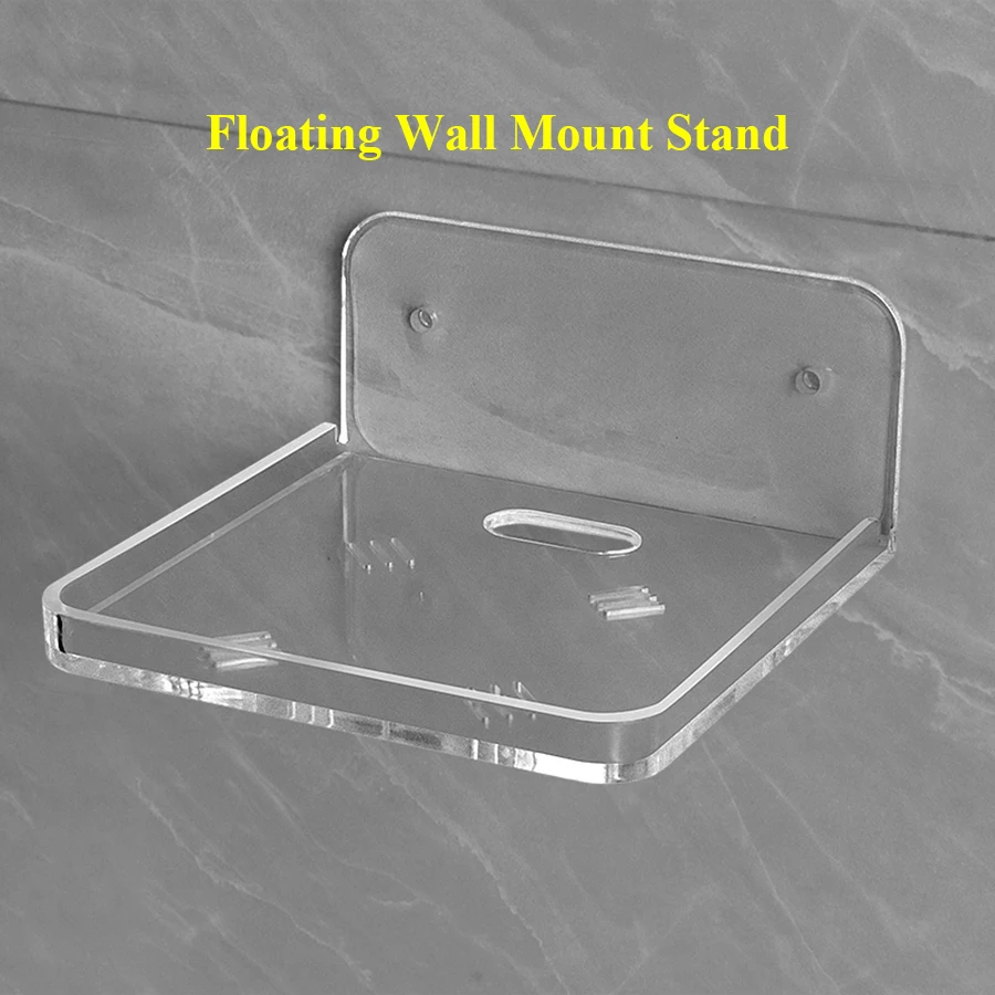 Mensola da parete per camera da letto cucina bagno Mini altoparlante senza foratura materiale durevole Display giocattolo supporto galleggiante 3 colori