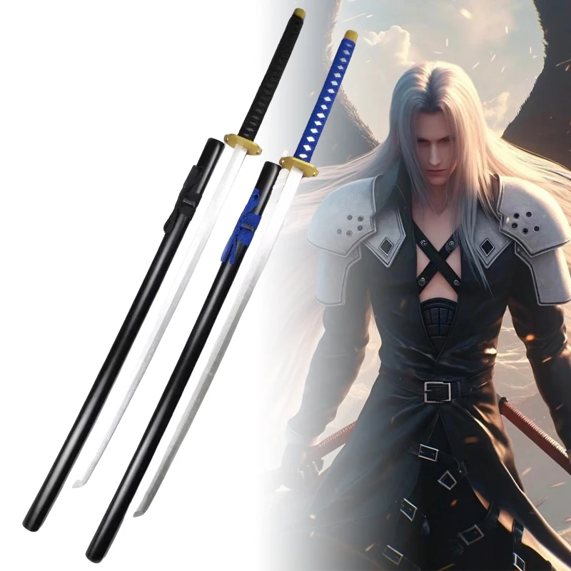 128cm Sephiroth Katana Sword Anime Final Fantasy 7 Cosplay Prop Blade Ninja Knife Real Size Japanese Katana Samurai Sabre Toy