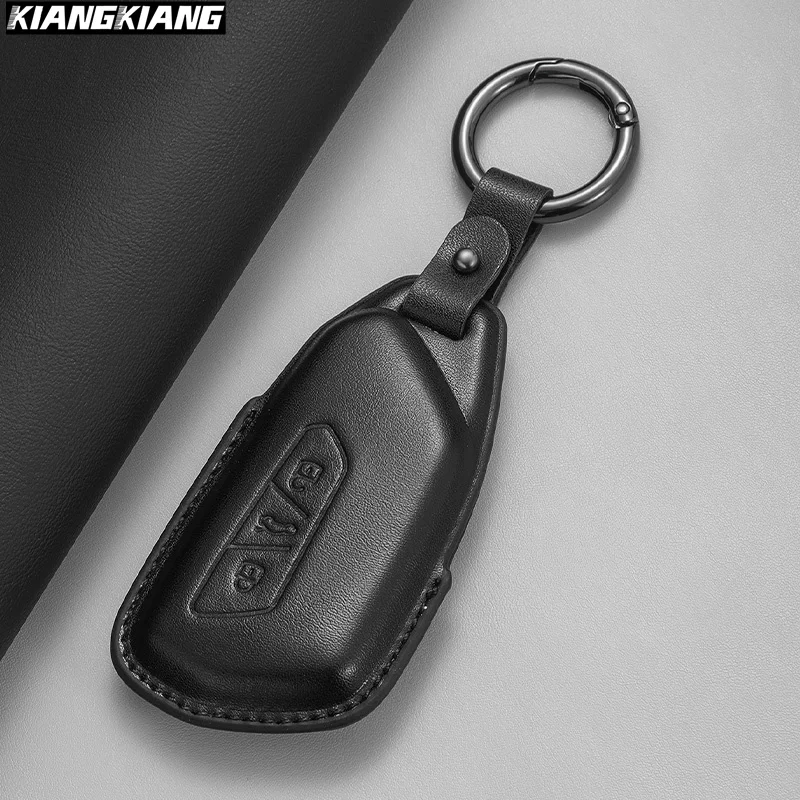 Zinc Alloy Leather Car Decoration Key Case Cover For VW Volkseagen Passat B8 Magotan Golf 8 2020 MK8 ID.3 ID.4 Cupra Accessories