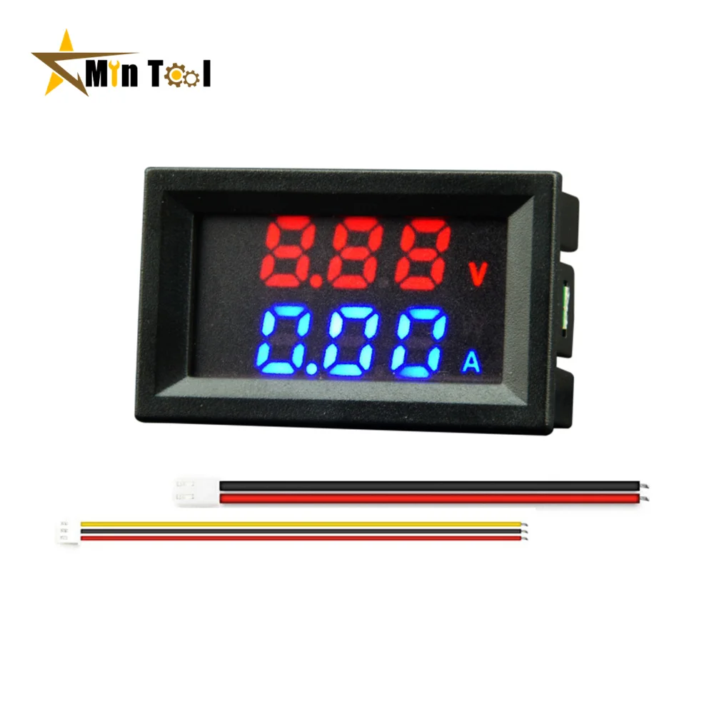 

DC4-30V 10A/50A/100A Digital Voltmeter Ammeter LED Amp Dual Volt Meter Gauge LED Display Voltage Detector Current Meter Panel