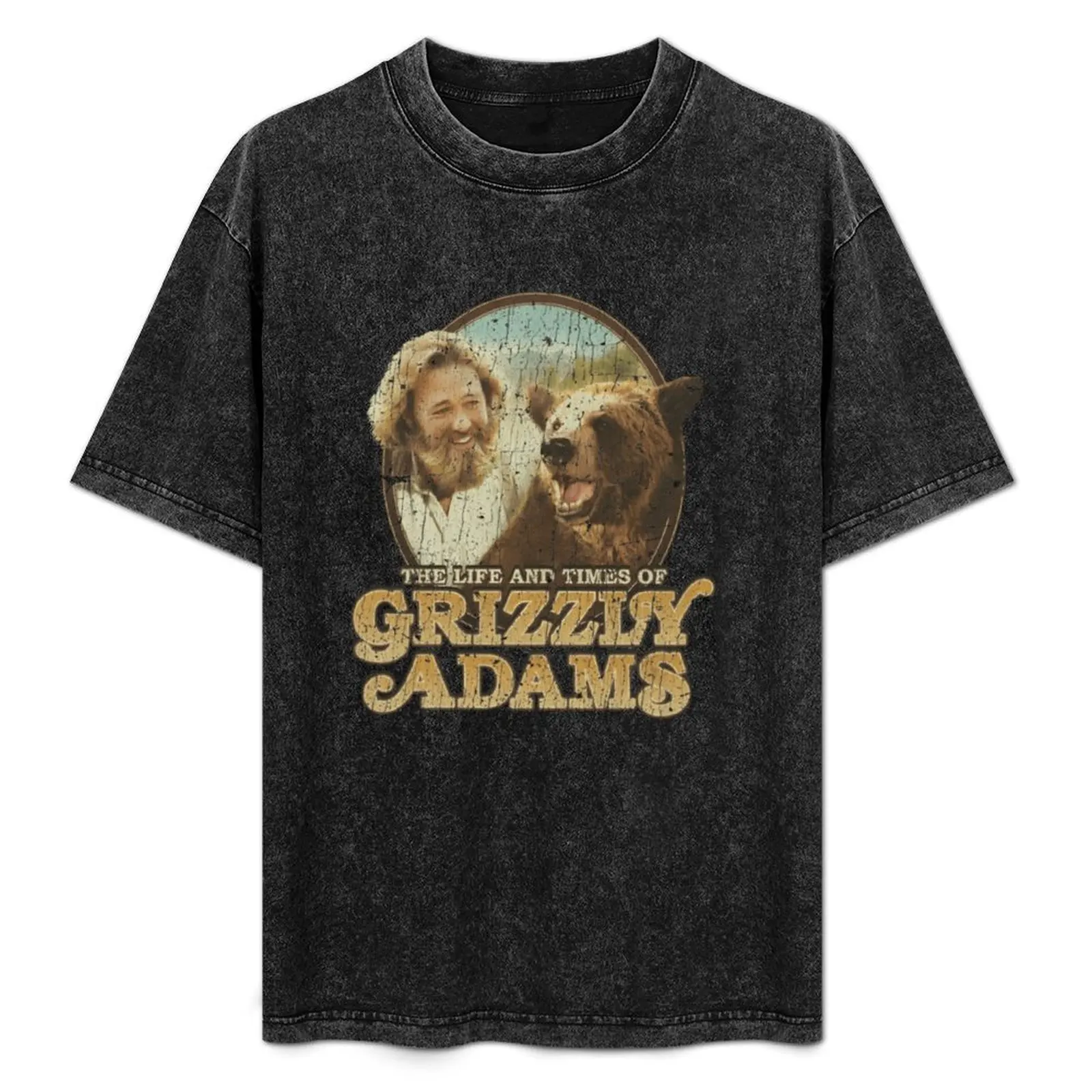 

The Life and Times of Grizzly Adams T-Shirt Basic Solid Color Casual Tee Shirt