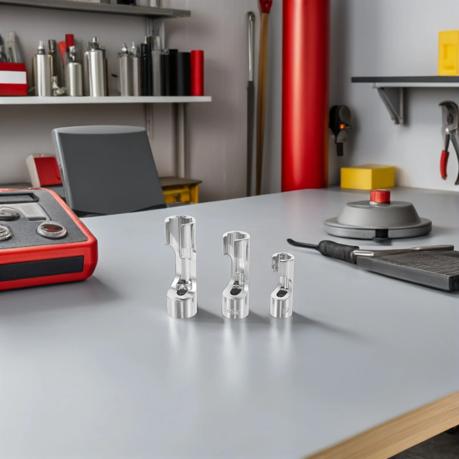 

3Pcs Socket Diesel Injector Sleeve Fuel Line Wrench Set Slotted Pipe Wrench Automotive Repair Tool for Temperature