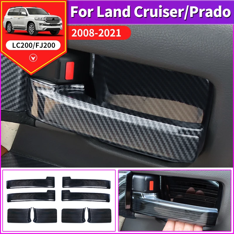 

For 2008-2021 Toyota Land Cruiser 200 Interior Modification Car Door Handle LC200 Accessories Handle Switch to Prevent Scratches