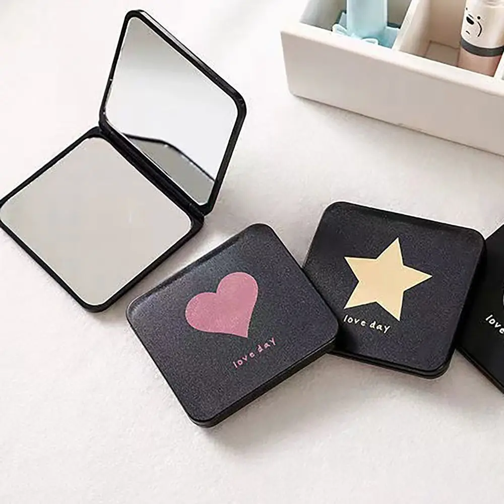 Cat Moon Star Love Makeup Mirror Foldable High Definition Double-sided Dental Mirrors INS Style Handheld Mirror Gift