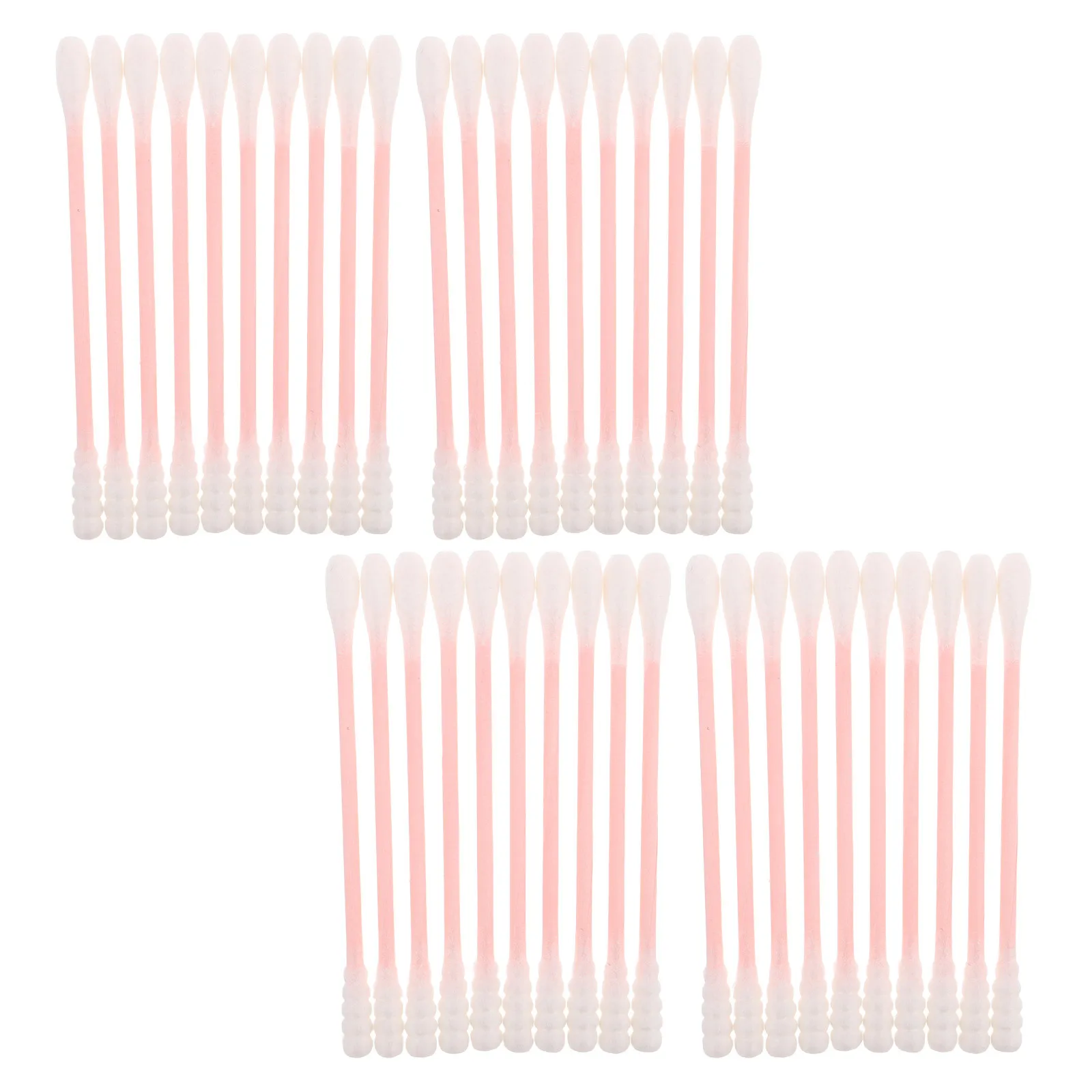 500 قطعة مسحات قطنية للمكياج تصميم حلزوني للتنظيف العميق للعيون والشفاه والبشرة الحساسة عصي قضيب صغيرة محمولة للاستعمال مرة واحدة