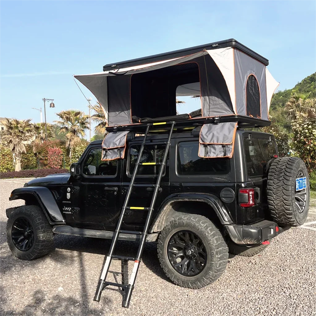 

new portable big size dachzelt aluminium hardshell tent car automatic roof top tent