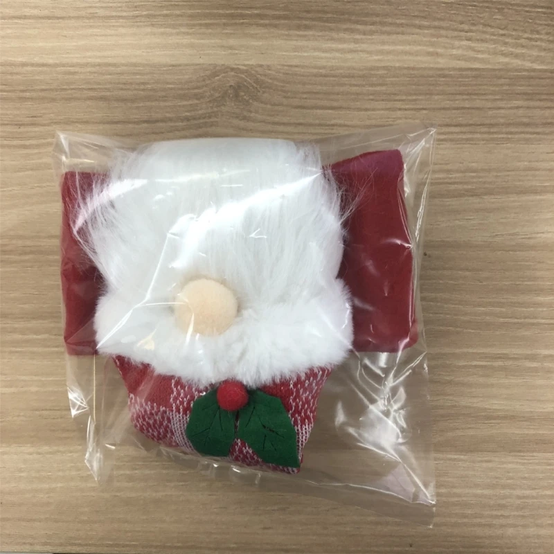 4Pcs Santa Ornament Plush Curtain Tieback Holiday Curtain Holder Christmas Plush Dolls Christmas Decoration Curtain Clasps Belt