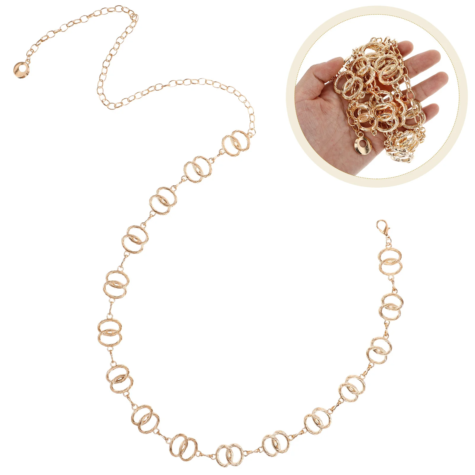 

Waist Chain Zinc Alloy Belt for Women Dresses Weddings Parties Waist Jewelry Fashion Accessories