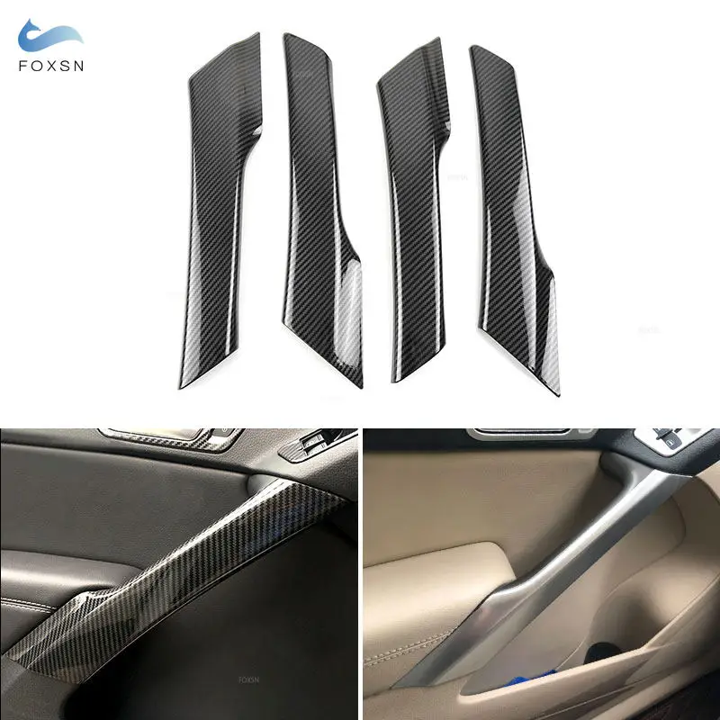 Para vw tiguan 2008 2009 2010 2011 2012 2013 2014 2015 2016 maçaneta da porta interior do carro puxar capa guarnição acessórios internos
