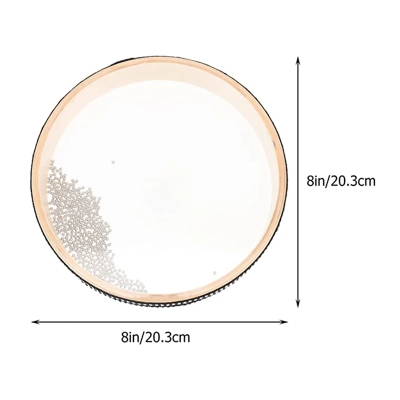 Pandereta de 2 piezas, tambor de sonido de onda de mar de 8 pulgadas, tambor de onda, tambor de sonido oceánico, instrumento Musical, instrumento de percusión