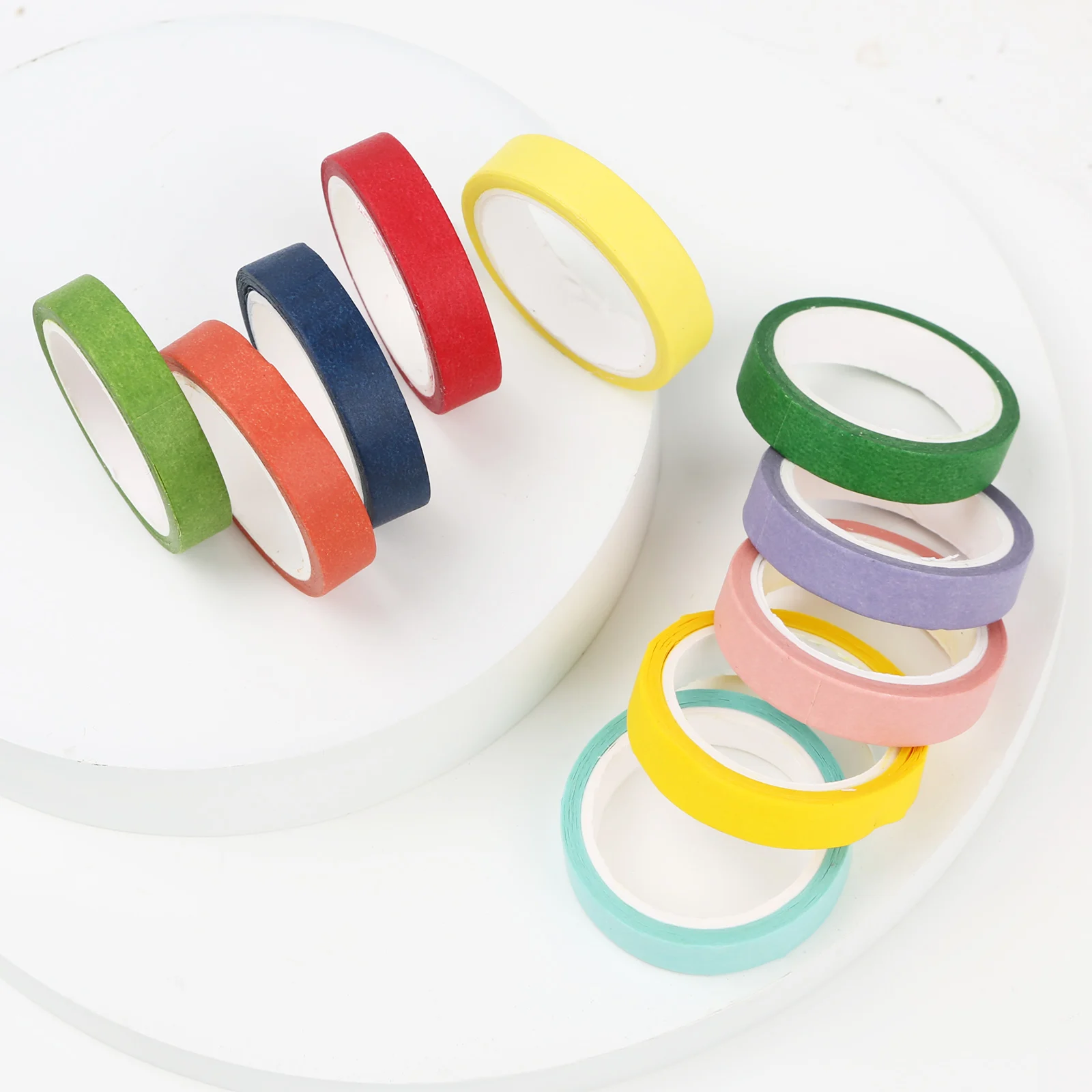 Rainbow Labelling Masking Tape Waterproof & Heavy Duty Colored Duct Tape 10 Colors 20m DIY Projects