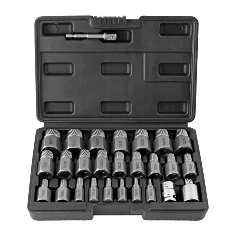 

Портативный эффект Easy Out Vint Extractor Stucting Set, подходящий для поврежденных разряженных ржавых болтов.