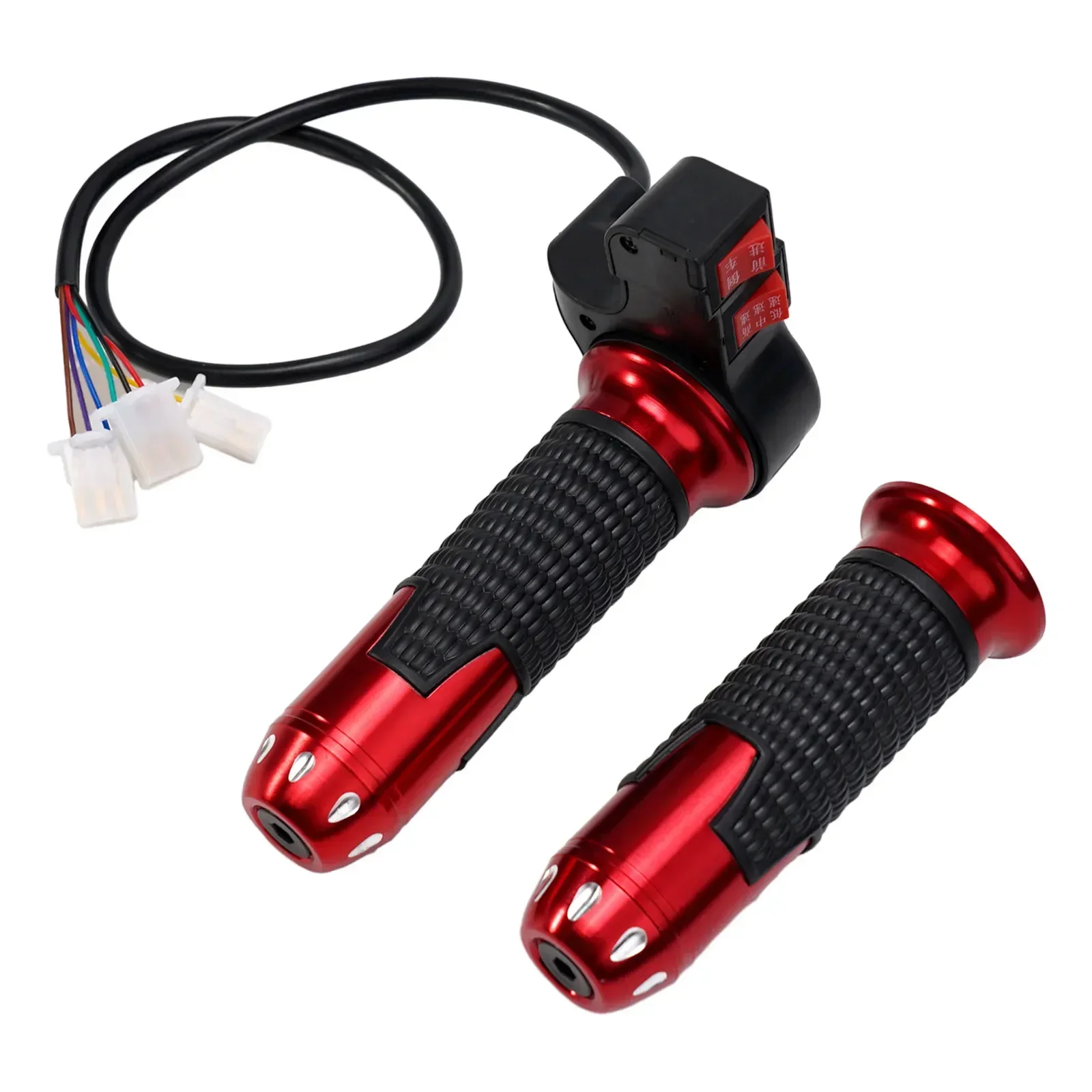 1 Pair Electric Bike Twist-Throttle High/Medium/Low Speed/Forward/Reverse Electric Bicycle Accelerator Cycling Parts