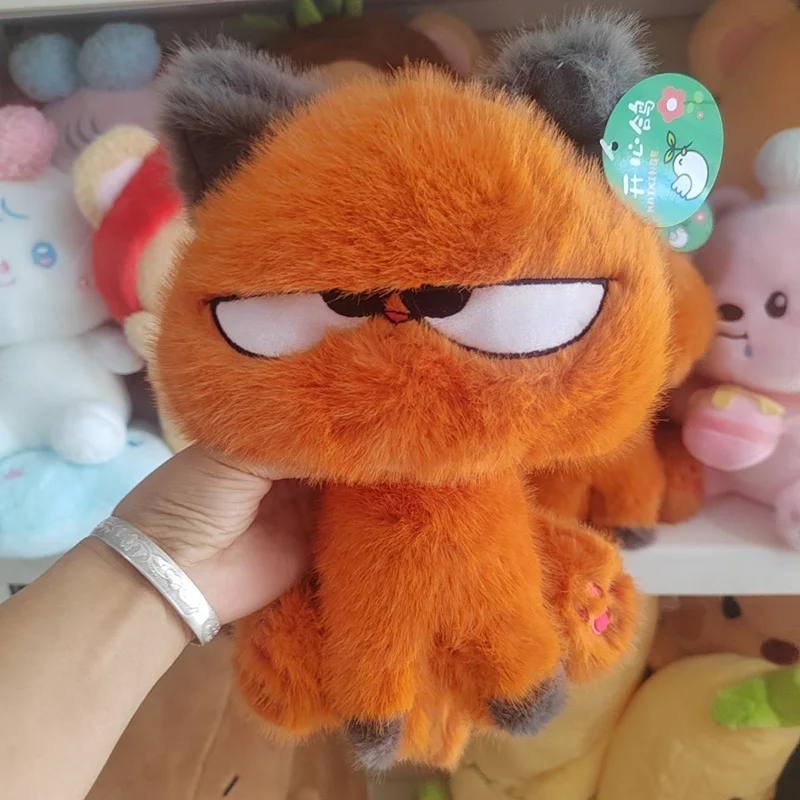 دمية رفيق الطاولة اللطيفة، لعبة قطة برتقالية صغيرة من القطيفة، زخرفة الفتاة، هدية عيد الميلاد والعطلات