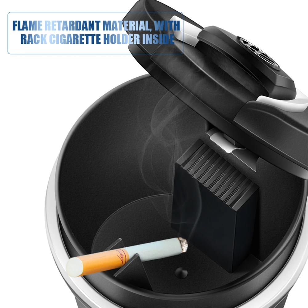 Car Cigarette Ashtray With LED Light Portable Detachable Ash Tray For Volkswagen VW Golf Polo Tiguan Passat B6 Jetta Touran GTI