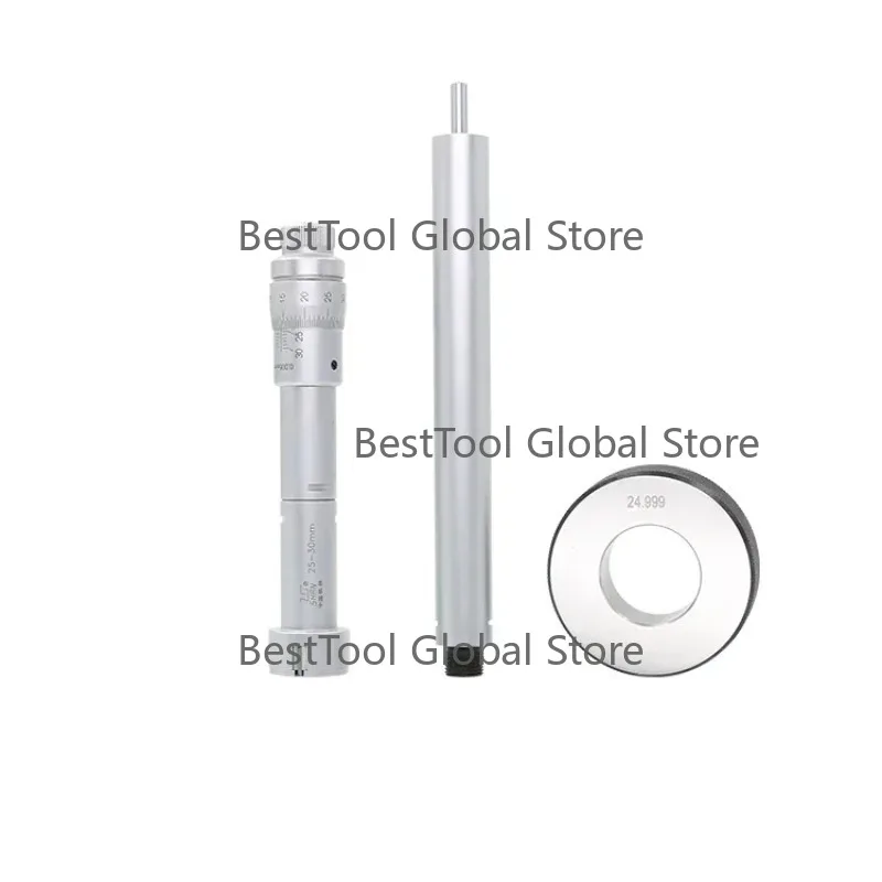 Hot SalesHigh Precision Measuring Tools Three Point Inside Diameter Micrometer 16-20mm 50-63mm Three-jaw Internal Micrometer Set