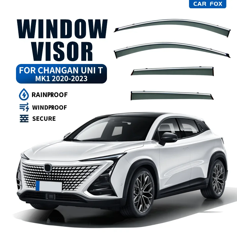 

For Changan UNI-T UNIT MK1 2020-2023 Plastic Window Visor Vent Shades Sun Rain Deflector Guard For Changan UNI-T UNIT