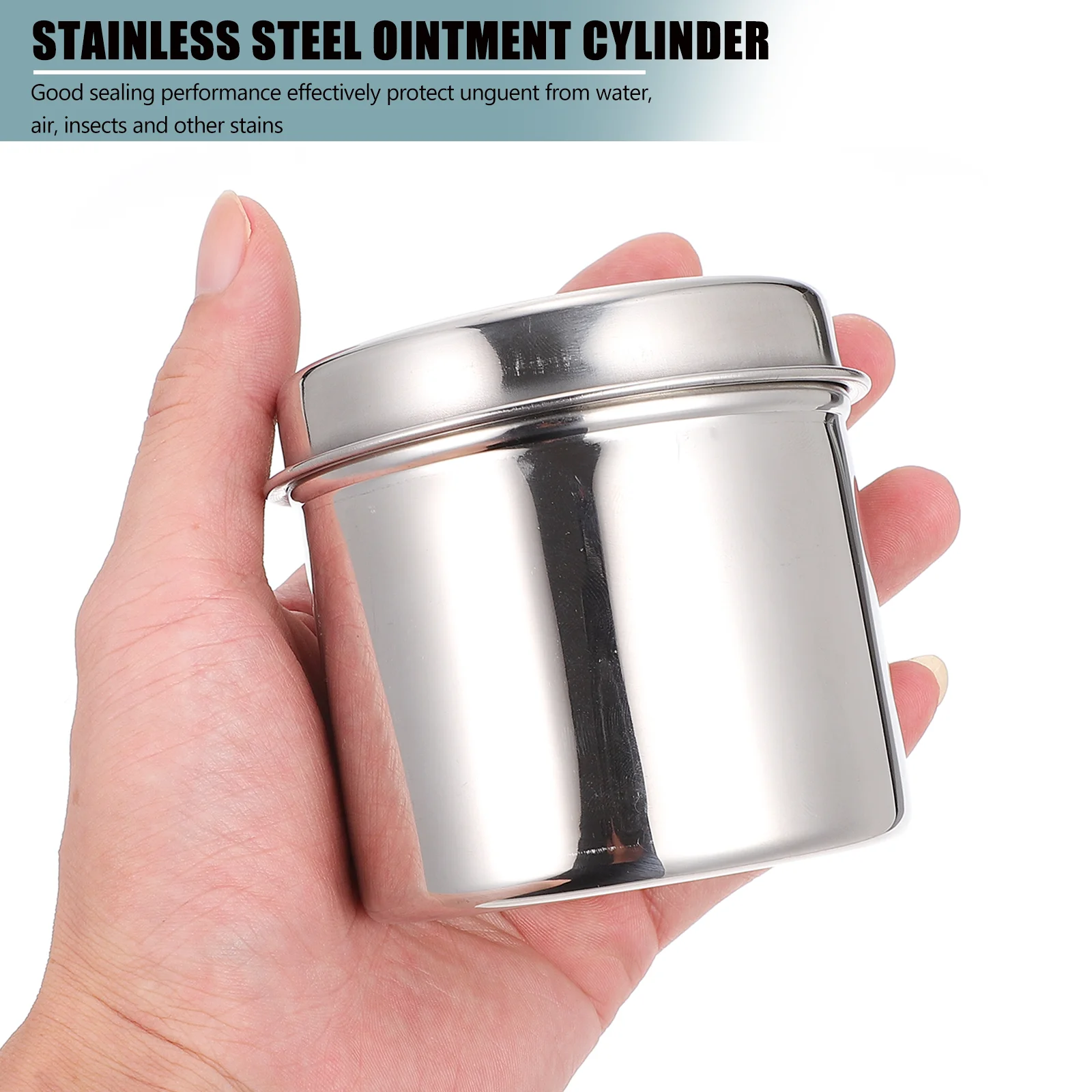 

Ointment Containers Jar Storage Dresser Salad Dressing Vessel Stainless Steel Lockers