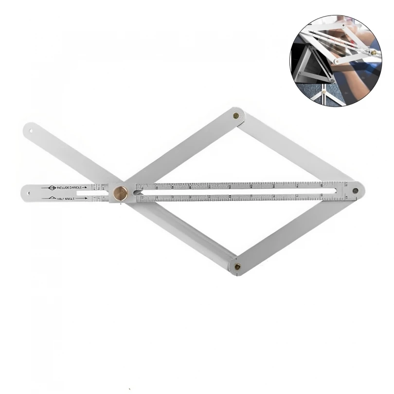 

Diagonal Ruler Scale Multifunction Protractor Decoration Woodworking Ceiling Tool Protractor Woodworking Craft Angle Square Tool