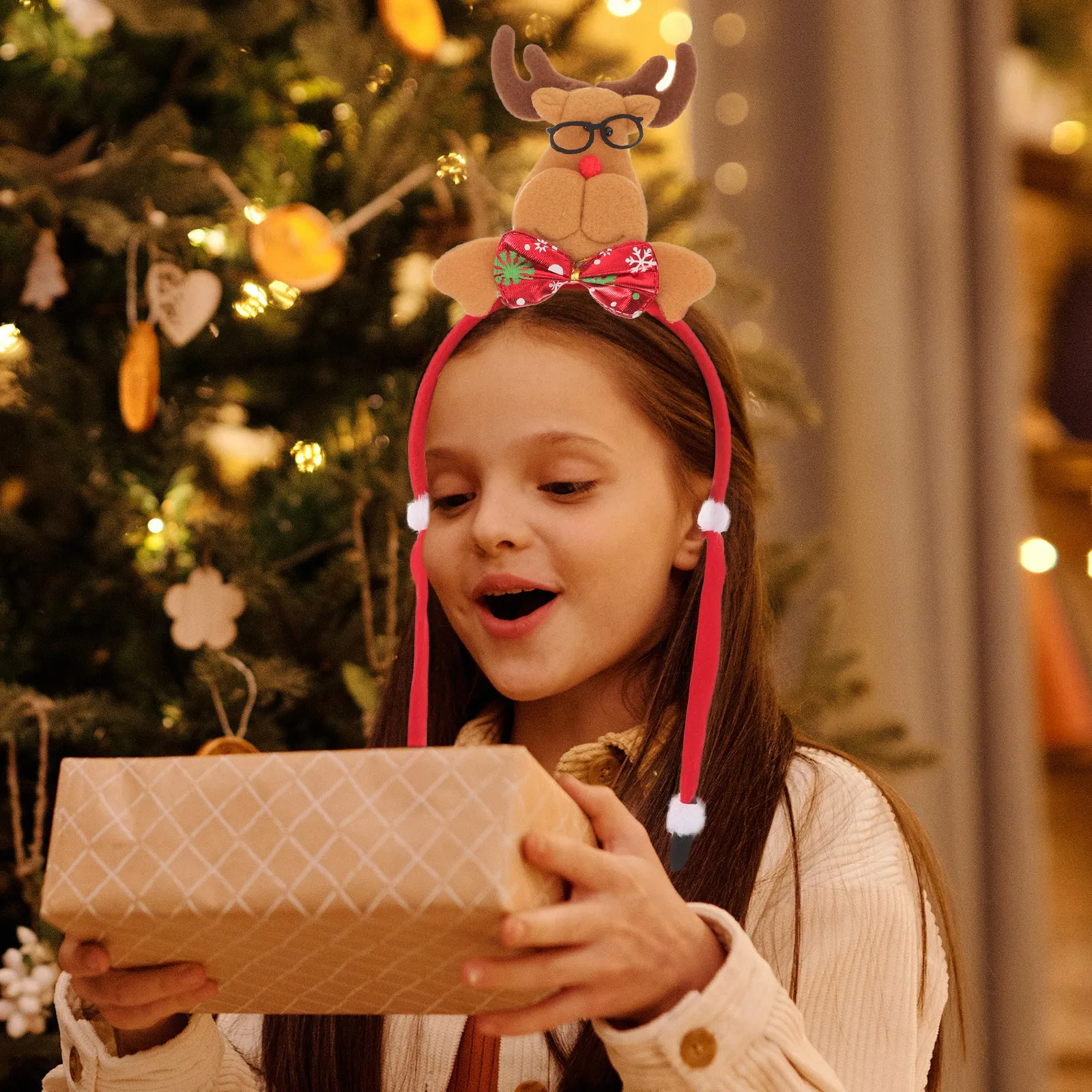 

Deer Christmas Headband Festive Xmas Hair Ornament for Costume Masquerade Carnival Party Fancy Dress Holiday