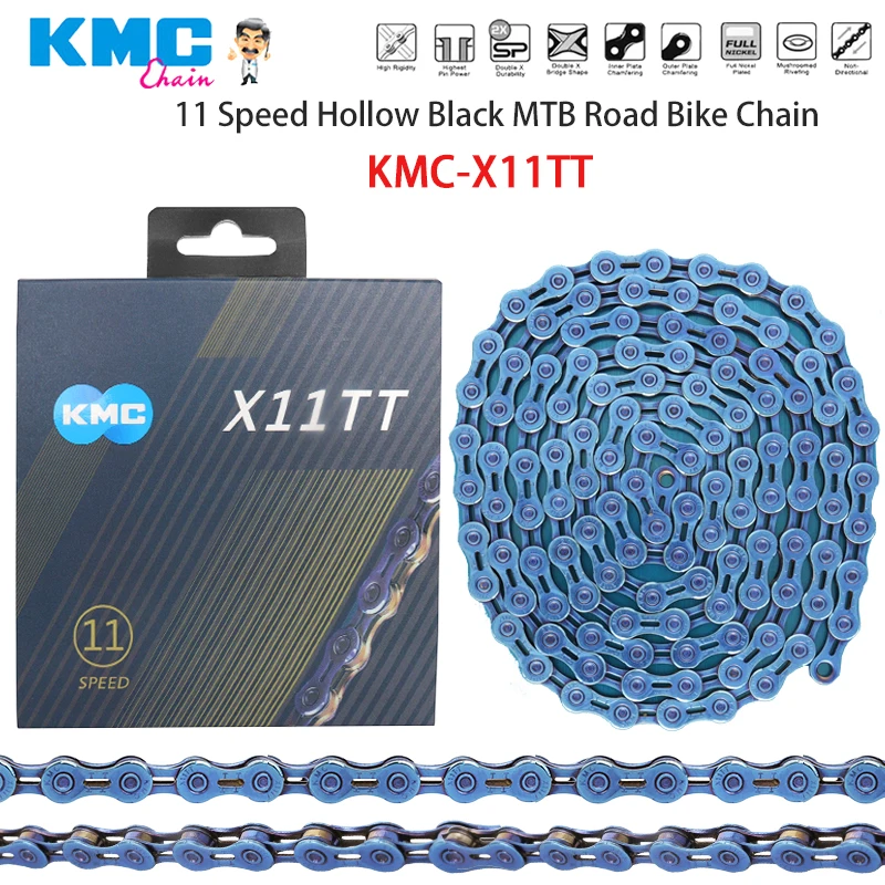 KMC 11 Speed X11TT MTB Road Bicycle Chain Colorful Hollow Ultra-Light 118 Links For SHIMANO SRAM 11V New Original Chain