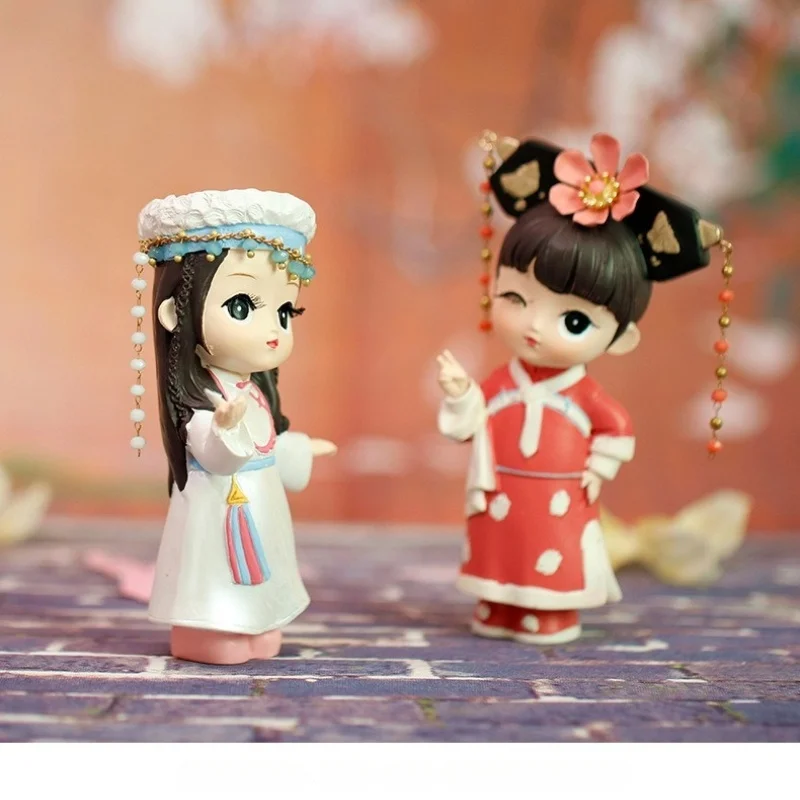 Nobiltà imperiale cinese ​   Figure Scatola cieca in resina Figure anime fatte a mano da collezione Ornamenti unici e regali per tutte le occasioni