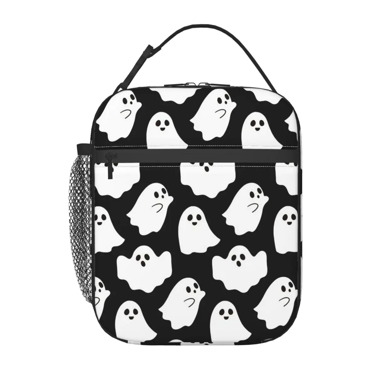 

Изолированная сумка для обеда с мультяшным рисунком «Страшный призрак» на Хэллоуин для женщин и детей, портативные коробки для еды, термосумка для обеда
