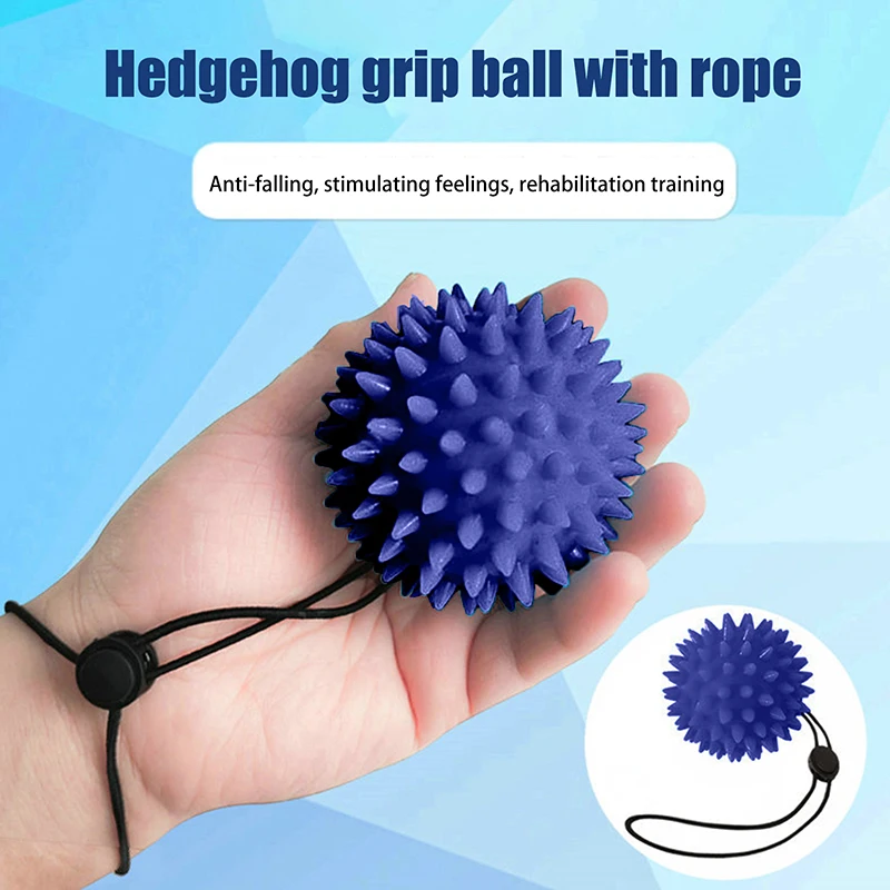 Improve Grip Strength. One Piece Soft Thorn Tactile Touch Massage Ball; Relax Muscles &
