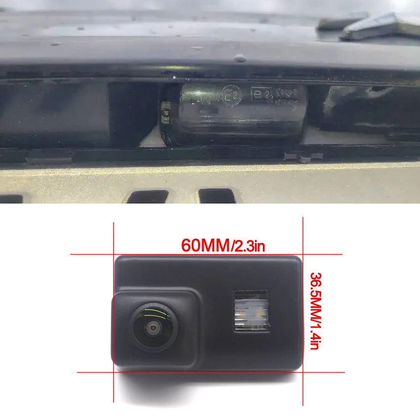 HD 1080P Fisheye Car License Plate Light Rear View Camera For Peugeot 406 407 5D Estate Wagon 1995~2009 2010