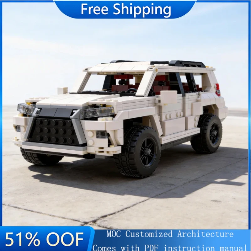 947 PCS Moc Technical Racing Luxury V8 Muscle Off-Road Vehicle Model Building Blocks Speed Vehicle Bricks Toys Kids Special Gift